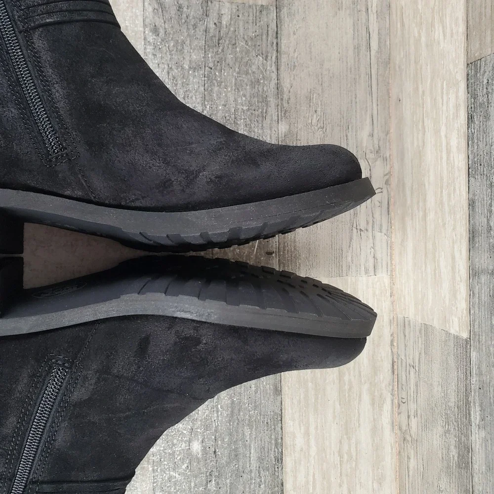 Sofft Blake Womens Booties Sz 9 M Black Suede Waterproof Side Zip Ankle Boots - Picture 7 of 12